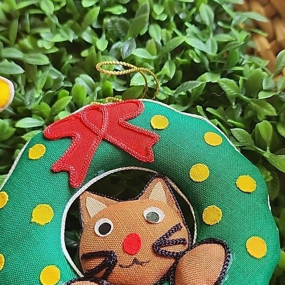 3 Vintage Cat Ornaments - Picture 9 of 10